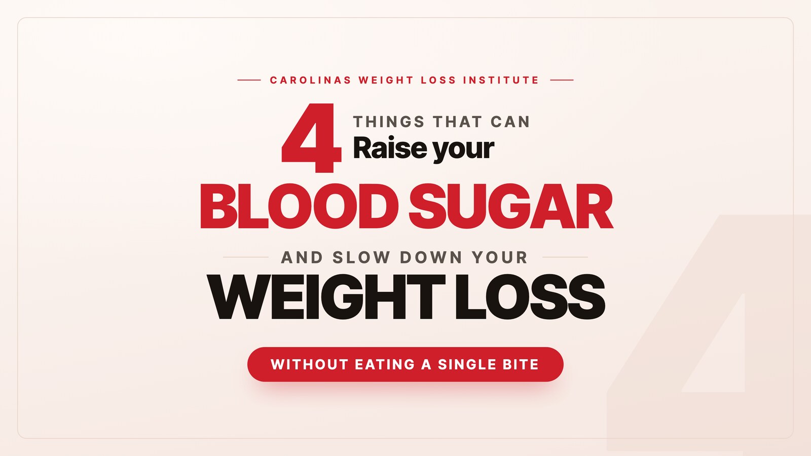 4 Things That Can Raise Blood Sugar and Slow Down Your Weight Loss Without Eating a Single Bite